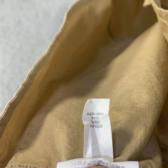 J Crew Collection Womens Shirt Dress Button Down Khaki 100% Cotton Sz XXS Brown - Picture 12 of 14